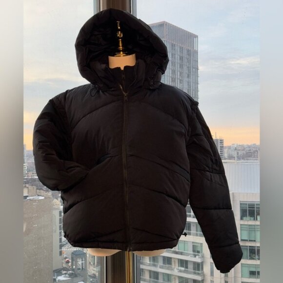 🆕 ALO YOGA 🧿 NWOT Black Glacier Puffer - Sz L - US 12 / 14 - Picture 3 of 16